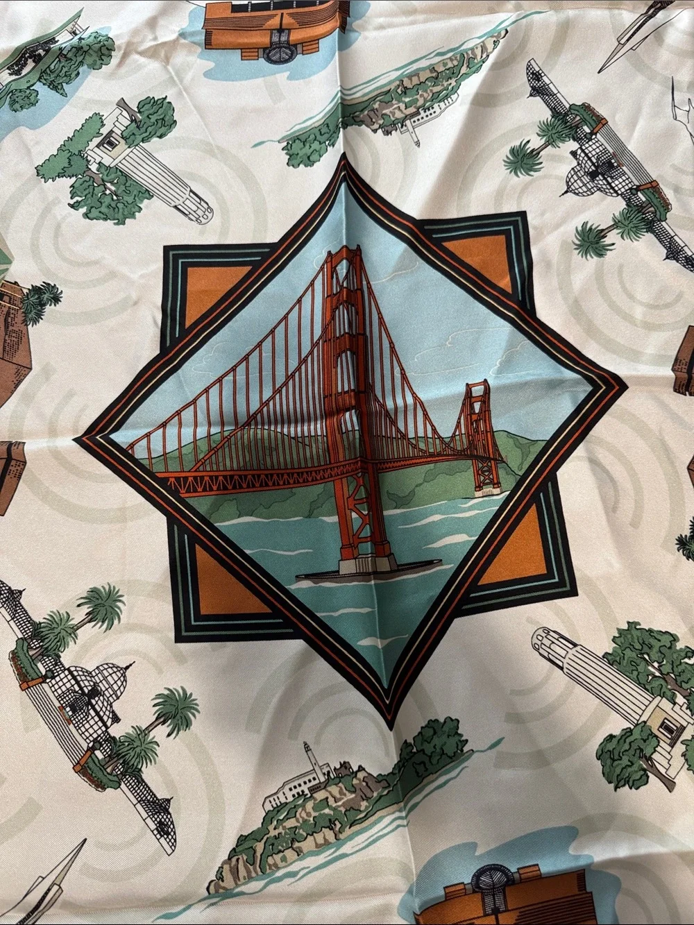 Swiss silk company silk scarf